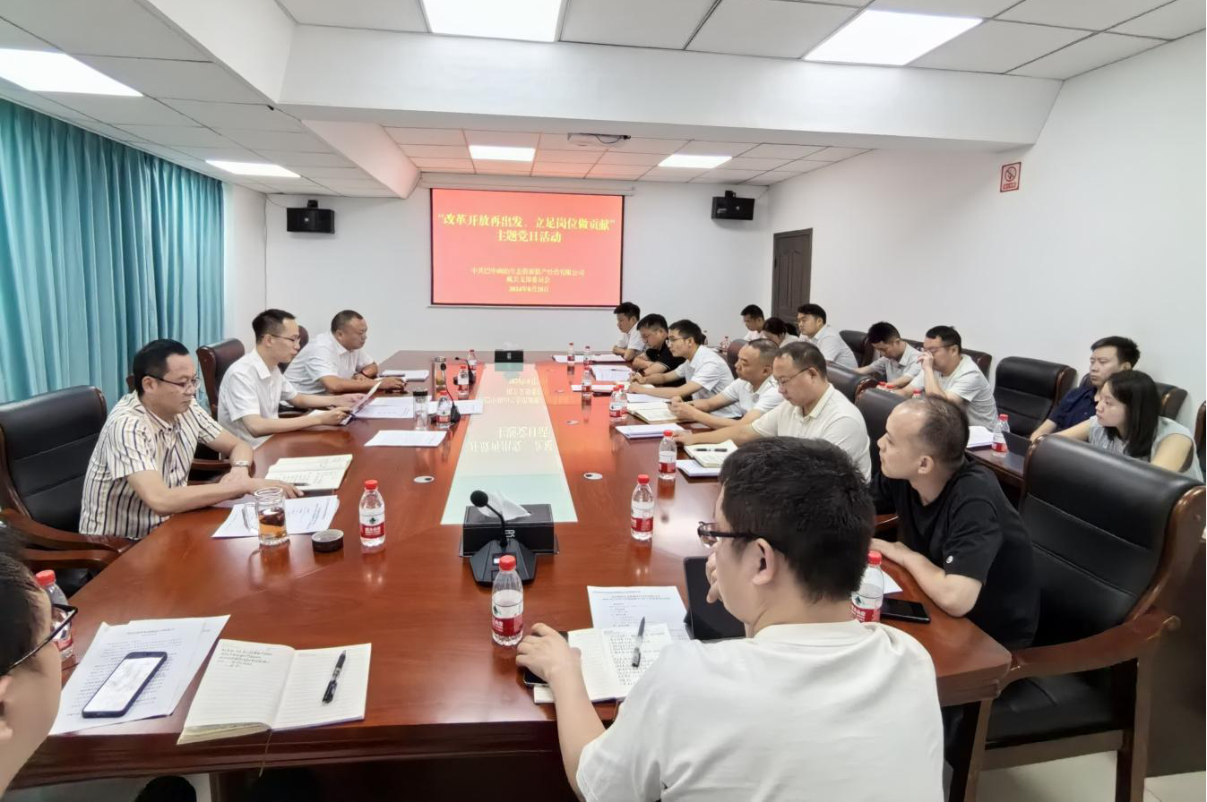 巴中兩山公司開(kāi)展“改革開(kāi)放再出發(fā)、立足崗位做貢獻(xiàn)”主題黨日活動(dòng)